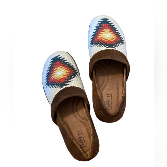 BORN  Bailee Shoes in White Multi  - Women’s Size 8 - New In Box - Picture 2 of 8